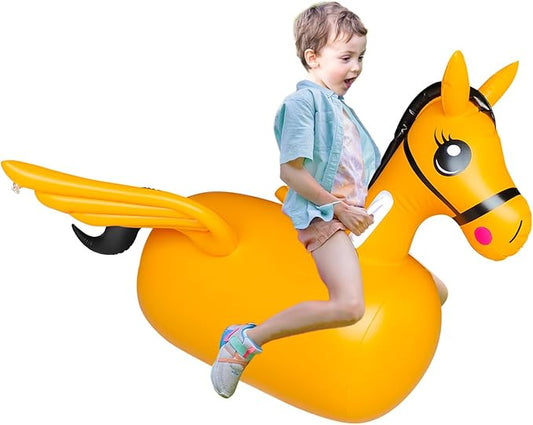 ZHUYNXIR Kid Bouncy Horse Toy,Kid Jumping Animal Toy 220 Pounds.