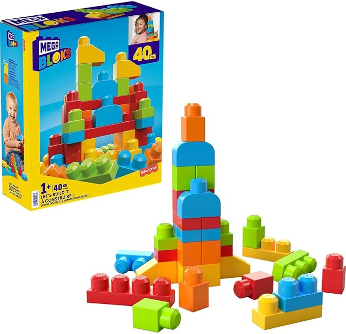 MEGA BLOKS - HKN40 40 Pieces, 1 to 5 Years