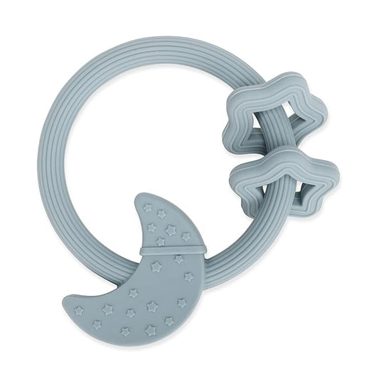 Silicone Baby Teething Toy, Silicone Baby Ring Teether for Babies 3 Months+