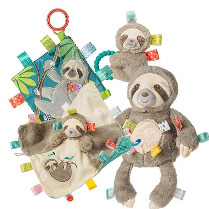 Taggies Soothing Sensory Stuffed Animal Security Blanket, Molasses Sloth 13 x 13-Inches