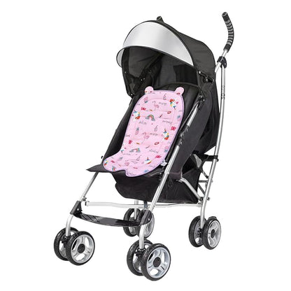 Miracle Baby Car Seat Insert Universal Breathable Baby Stroller Cushion Reversible 3D Air Mesh Cotton Stroller Mat for CarSeat, Buggy, Carrycot, High Chair (Rainbow)