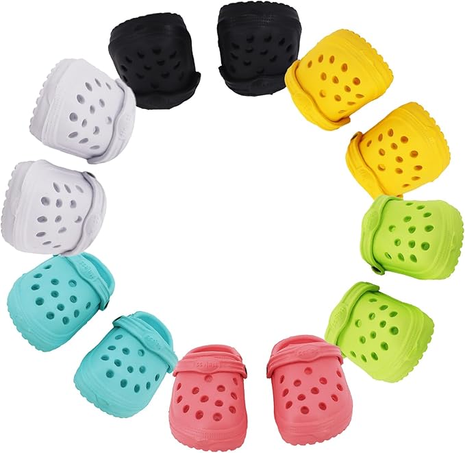 6 Pairs of Doll’s Classic Clogs, Baby Doll Accessories 18 Inch Doll Shoes 6 Colors Doll for 18 Inch Dolls 18 Inch