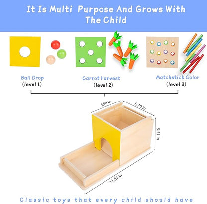 Montessori Toddler Play Kit Montessori Box Toys for 1 Year 2 Years (5-for-1)