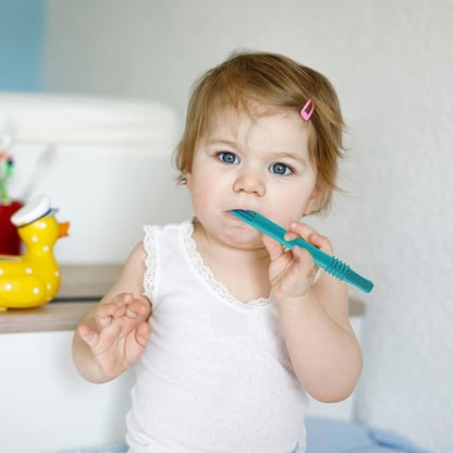 Fu Store Hollow Teether Tube, 6 Pack Chew Straw Toy 3-12 Months