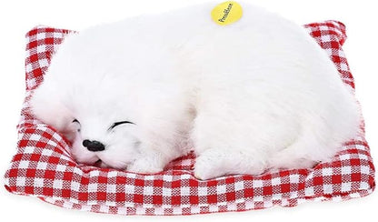 Simulation Lovely Dog That Make Sounds Doll Cute Sleeping Plush Decorations,1Pcs Sleeping