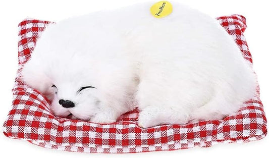 Simulation Lovely Dog That Make Sounds Doll Cute Sleeping Plush Decorations,1Pcs Sleeping