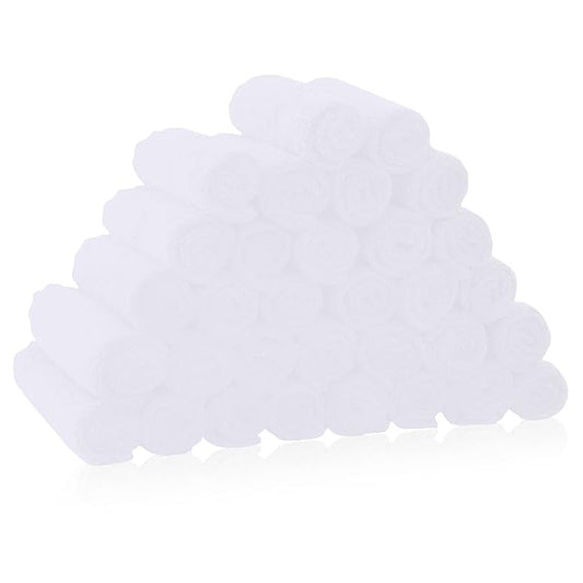 32 Pack Baby Washcloths - 10x10 Inch, Luxury Coral Fleece