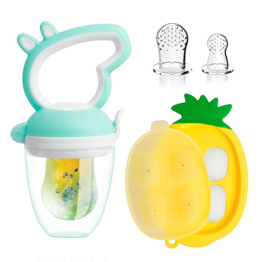 Baby Fruit Feeder with Mini Freezer Tray, Baby Teethers