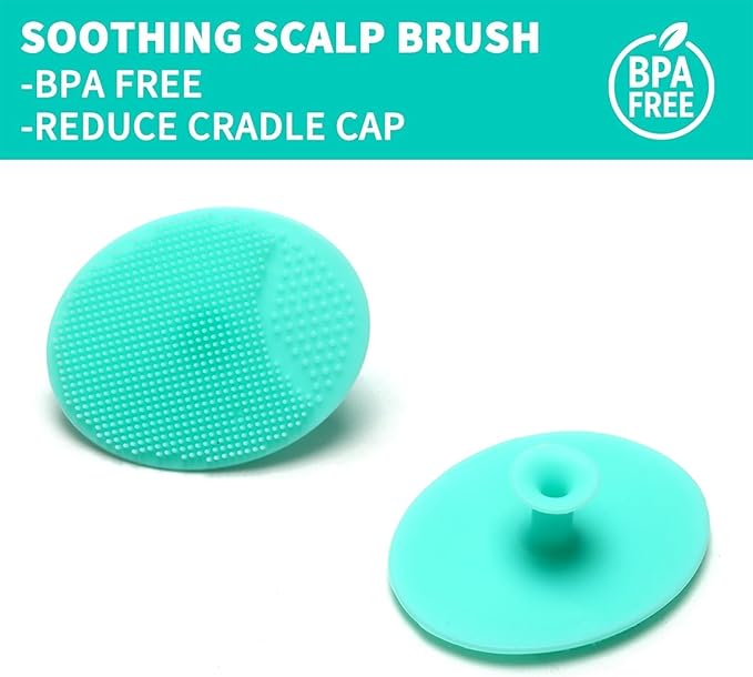 Goat Baby Hair Brush Set, Wooden Comb Massage Scalp Comb