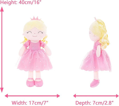 Gloveleya Dolls Princess Girls Toy First Baby Girl Gifts Soft 16"