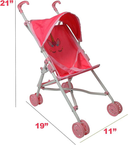 Unicorn Baby Doll Accessories - Pretend Play Kids Toys