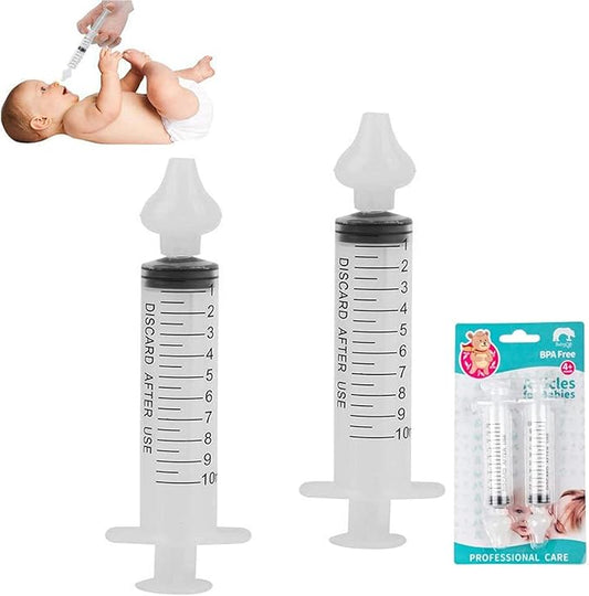 Nasal Irrigator for Baby,Syringe Nasal Irrigator 10ml Nasal (2 PCS)