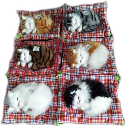 Simulation Lovely Cat Make Sounds Doll Cute Sleeping Plush Cats