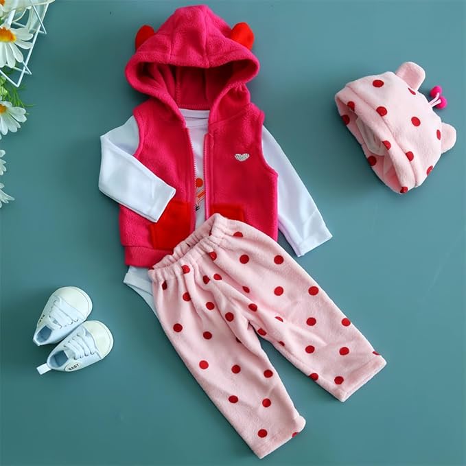 Reborn Baby Clothes Reborn Dolls Clothes for 17-22 Inch Newborn 17-22 Inch 5pcs Set