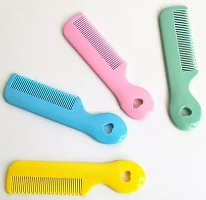 4Pcs Colorful Round Tip Bristles Baby Cute Comb Baby Grooming Styling Tools and Appliances For Sensitive Scalp Skin, for Nursery Newborn Infant Girl Boy Kids Comb Baby
