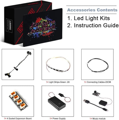 BrickBling LED Light Kit for Lego 76217- Newest Music Version,
