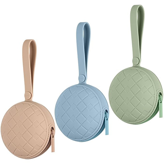 Silicone Pacifier Holder Case, Pack of 3 Baby Silicone Pacifier Holder for Boys & Girls 1)