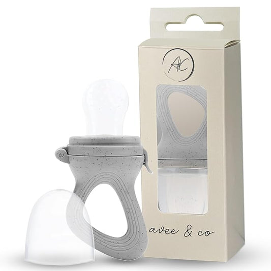 Avee & Co Silicone Teething Pacifier and Fresh Fruit Feeder, Baby Pacifier for Teething