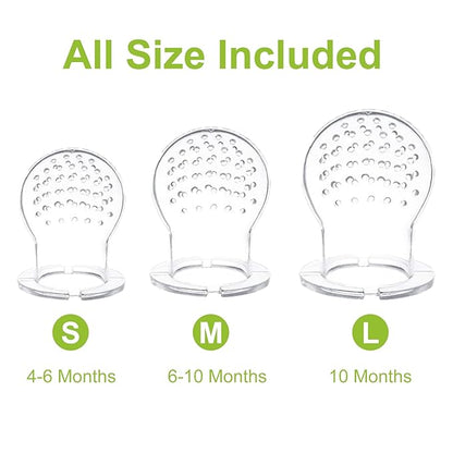 Food Feeder for Baby, Fruit Feeder Pacifier (3 Pcs) 6 Different 1 PCS 90ML with 1 PC 1 PC