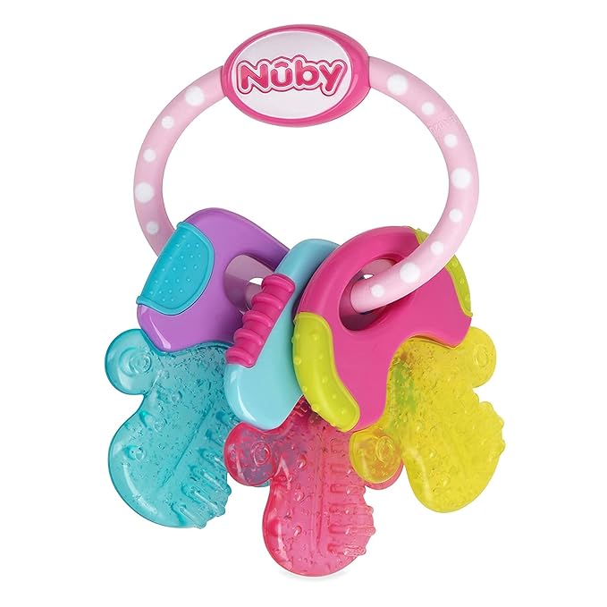 Nuby Ice Gel Teether Keys, 1 Count (Pack of 1)