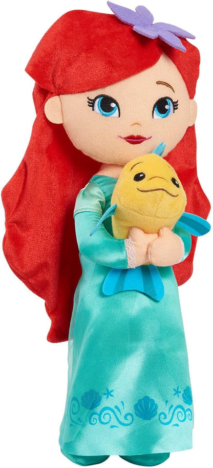Disney Princess Lil' Friends Ariel & Flounder 14-inch Plush Doll, 3 Up