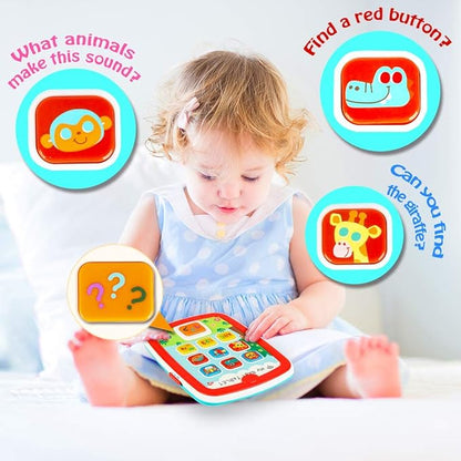 HISTOYE Baby Tablets Toys for 1 Year Old Boys Girls 1-2 Educational 12-18 Month 1 2 3 Year 123 Sounds
