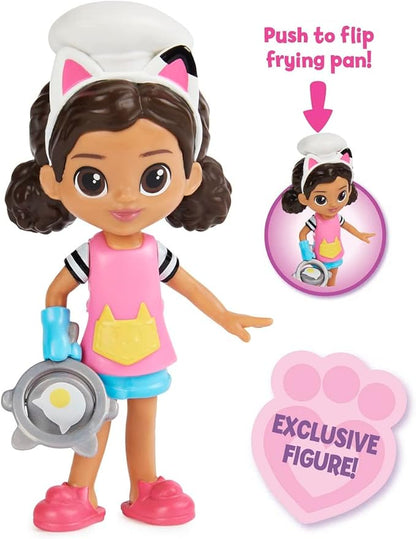 Gabby’s Dollhouse, Lunch and Munch Kitchen Set with 2 Toy Figures 3 and