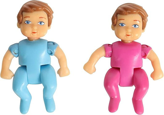 Beverly Hills Sweet Li'l Family Dollhouse People Action Figures Set