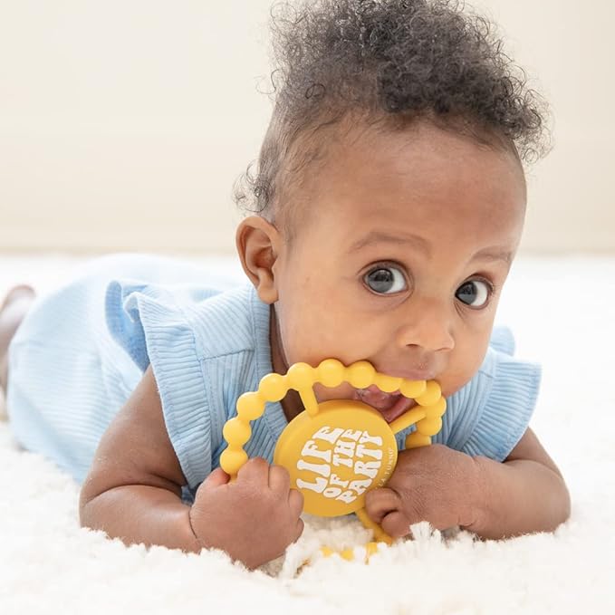Bella Tunno Happy Teether ??Soft & Easy Grip Baby Teether Toy, Silicone Teether Ring to Help Soothe Gums