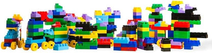 Dimple Large Blocks for Toddlers/Kids Stackable, Multi-Colored, Interlocking Toys Safe, Non-Toxic Plastic Bright Colors, Waterproof Boys and Girls Age 3 + (1200 Pieces)
