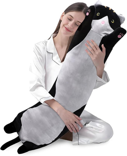shangman Lovely Plush Cat Doll Cute Cartoon Soft Stuffed Kitten 110cm/43.3in)