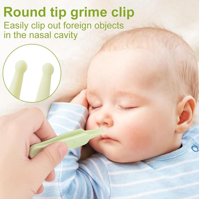 Baby Nail Clippers,4-in-1 Infant Nail Safety Care Set,Baby Pedicure Tool Include ；Baby Nail Clippers,Baby Nail Scissors, Nail File,Tweezers, Suitable for Newborn, Infant Toddler Big Kid/Green