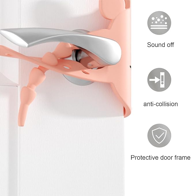 Door Buffer Mute Lock Cover, Room Windproof Door Sound mat