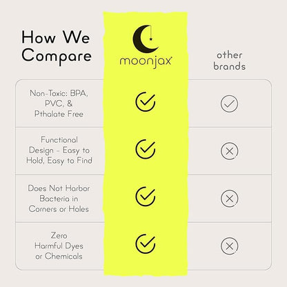 Moonlight Silicone Teethers for Babies, Baby Teether for Infants