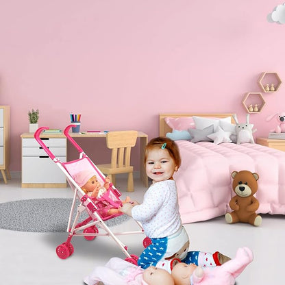 Doll Stroller Toy Anivia Realistic Doll Stroller Heart Design Good