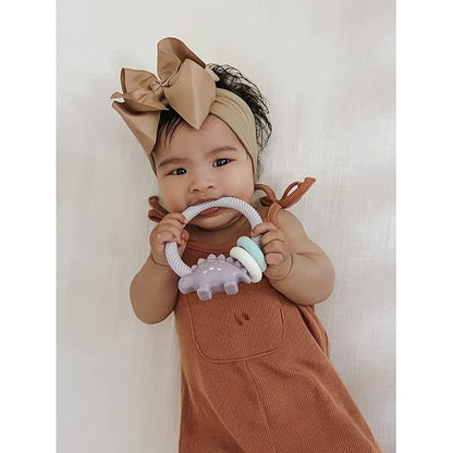 Itzy Ritzy Silicone Teether with Rattle; Rattle Teether Features Rattle 3 Months