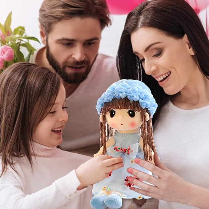 ikasus Soft Baby Doll with Clothes, Kawaii 17.7 Rag Doll