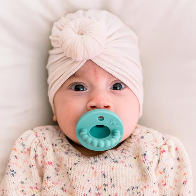 Ryan & Rose Cutie PAT Pacifier Teether (Bulb, Seaglass)