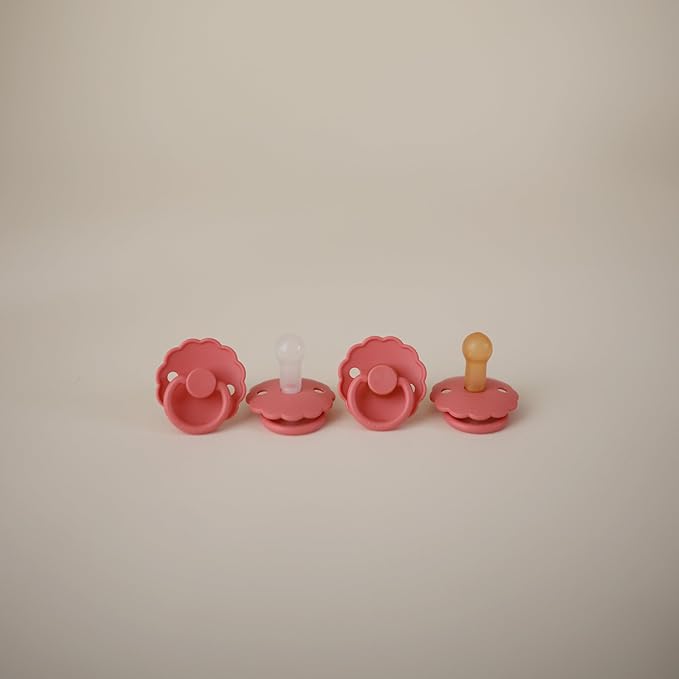 FRIGG Daisy Natural Rubber Baby Pacifier | Made in Denmark 1) 2-Pack