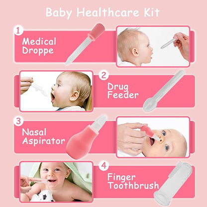 Baby Healthcare and Grooming Kit, 26 in 1 Baby Electric Nail Trimmer Set Newborn Nursery Health Care Set for Newborn Infant Toddlers Baby Boys Girls Kids Haircut Tools