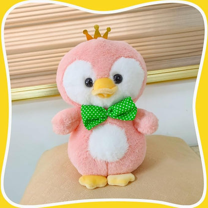 Soft and Cuddly Pink Animal Plush Toy, Dreamy Soft and Cuddly Pink Plush Doll 3+ (Penguin)