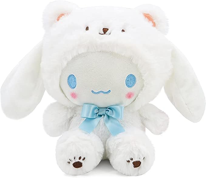 Cartoon Kawaii White Bear Cross-Dressing Series Plush,Soft Plush Doll Cute Soft Toys, Plush Pillow Stuffed Animals Toy Birthday Gifts for Girls Kids (WhiteBear-D-8in)