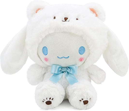 Cartoon Kawaii White Bear Cross-Dressing Series Plush,Soft Plush Doll Cute Soft Toys, Plush Pillow Stuffed Animals Toy Birthday Gifts for Girls Kids (WhiteBear-D-8in)