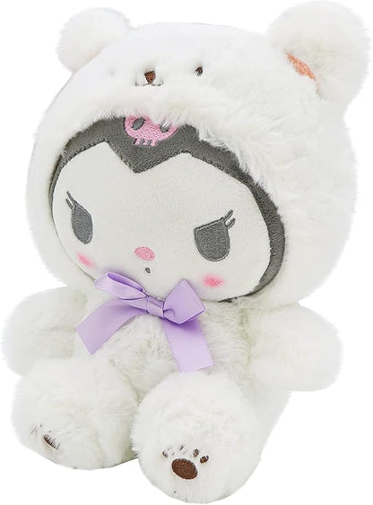 Cartoon Kawaii White Bear Cross-Dressing Series Plush,Soft Plush Doll Cute Soft Toys, Plush Pillow Stuffed Animals Toy Birthday Gifts for Girls Kids (E)