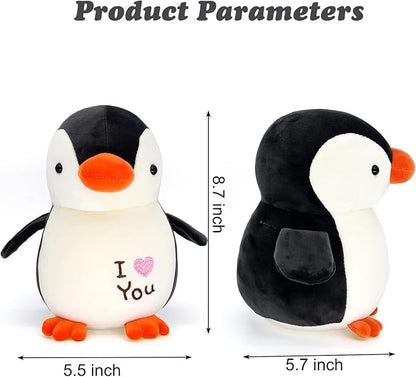 HWD 8.7" Soft Stuffed Penguin Dolls, Stuffed Animals Toys
