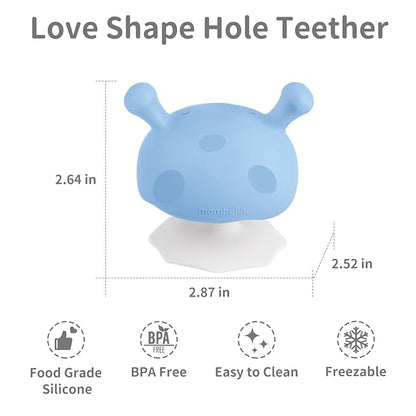 Baby Teething Toys for 3-12 Months+,Silicone Mombella Baby Teether with Suction Base