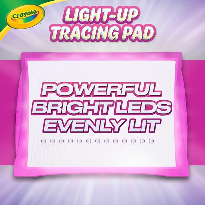 Crayola Light Up Tracing Pad - Pink, Art Kit for Kids, Kids Toys & Games, Light Box, Gifts for Girls & Boys, 6+ [Amazon Exclusive]