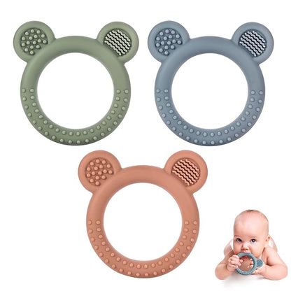 Baby Teething Toys for Babies 0-6 Months Set of 3, Baby Toys 6 to 12 Months