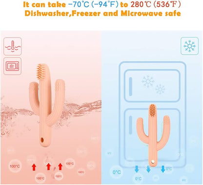 Cactus Teether, Baby Teething Toys for Babies 0-6 Months 6-12 Months