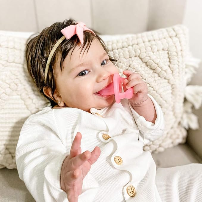 Itzy Ritzy Silicone Teensy Teether - Flexible, Soft & Hollow 3 Months